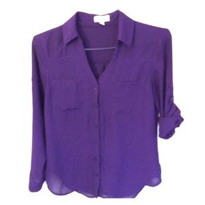 Like-new Express Portofino long sleeve blouse