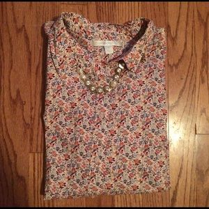 Lauren Conrad Floral Button Down