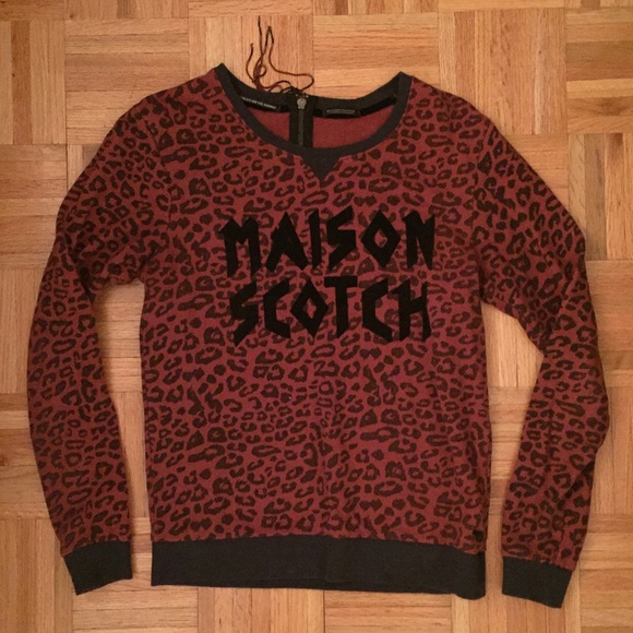 Maison Scotch Cheetah Sweater