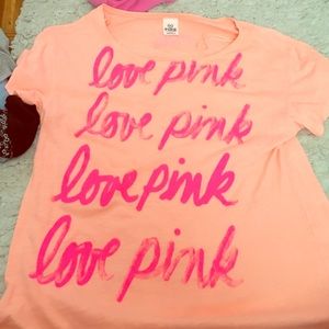 Orange shirt from pink