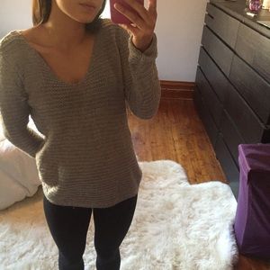 Gray sweater