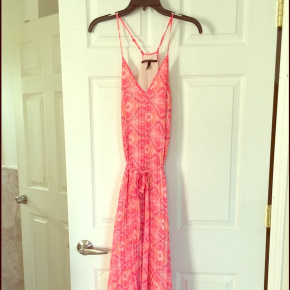 Pink paisley maxi dress