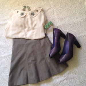 Purple Snakeskin Nine West Heels