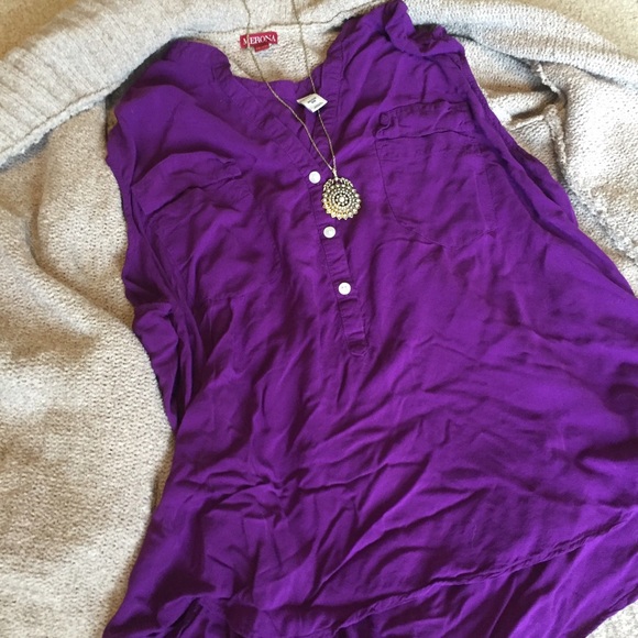 Old Navy purple tank blouse