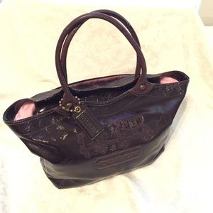 Coach patent leather handbag