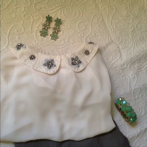 Turquoise Waterfall Flower Earrings