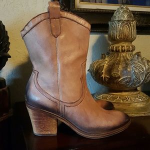 SAM EDELMAN LEATHER ANKLE BOOTS