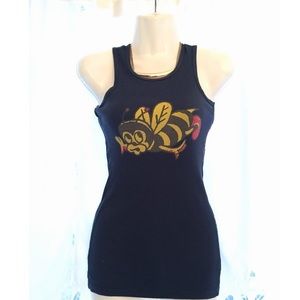 💜 🤑 blue navy tank top.