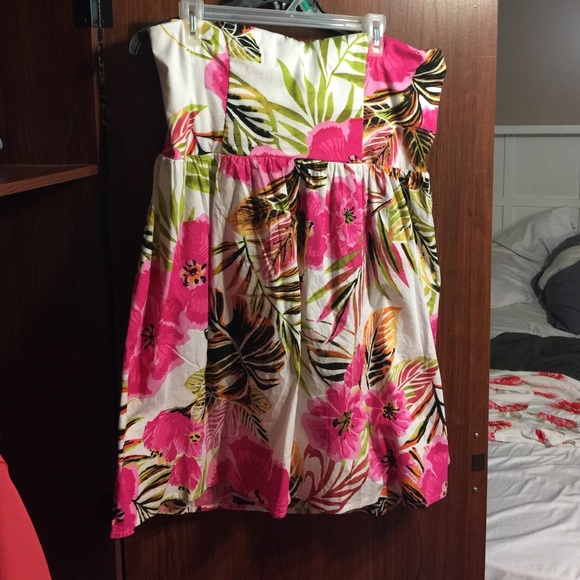 Strapless summer dress