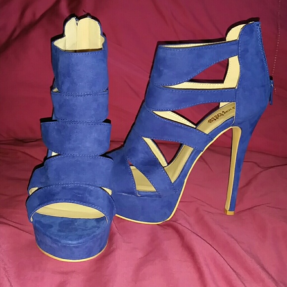 Blue heels