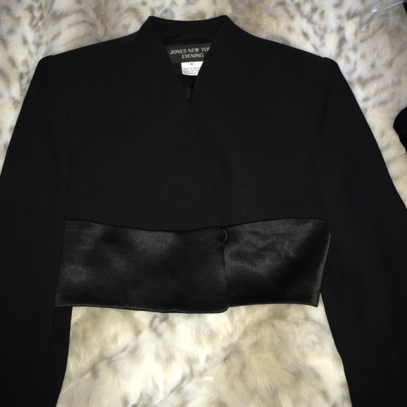 Jones NY-Tuxedo Evening Dress w/Bolero Jacket - Picture 7 of 8