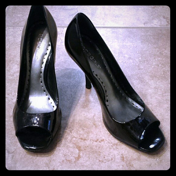BCBG peep-toe heels