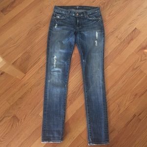 Distressed Roxanne Skinny Jeans