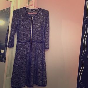 Ann Taylor Front Zip Sweater Dress