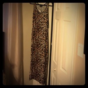 BEBE leopard dress (med)