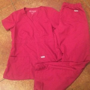 Red Grey's Anatomy scrubs