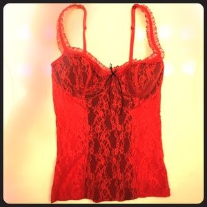 Red lace VS corset, size S