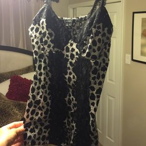 XOXO Leopard and lace tank