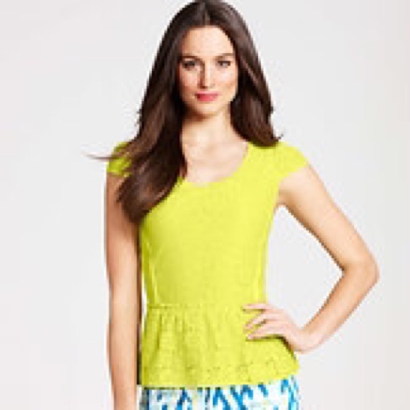 Ann Taylor Lace Peplum