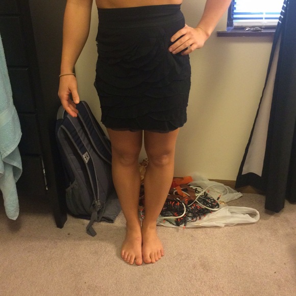 Express Skirt With Chiffon Ruffles!