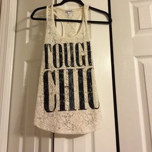 Express "tough chic" racer back tank💪