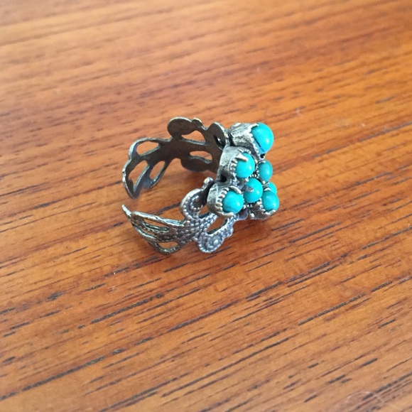 Turquoise adjustable ring - Picture 2 of 3