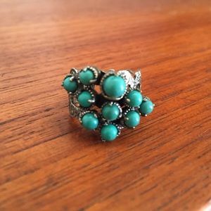 Turquoise adjustable ring