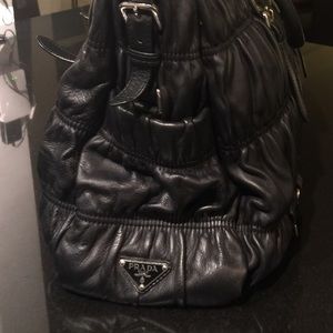 Prada leather tote bag