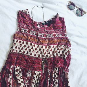 Mink Pink boho patterned maxi dress