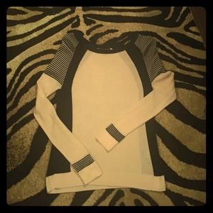 Pink & black sweater