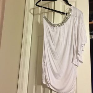 One sleeved top with embellishments!