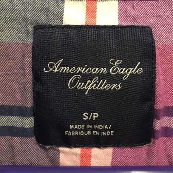 American Eagle plaid flannel shirt - Picture 3 of 4