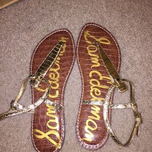 Sam Edelman gold Gigi sandals