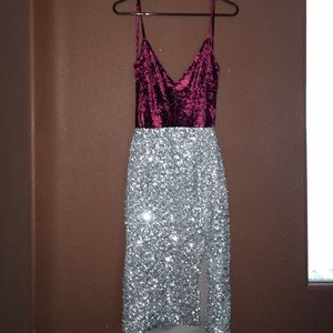 Foreign Exchange - Velvet Sequence Dress