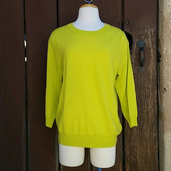 J. Crew Tippi Sweater in Citrus Lime