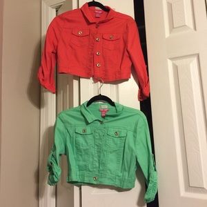 Cropped denim jackets