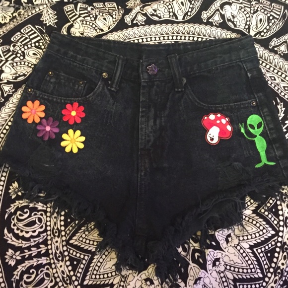 Boogie Babe Boutique by Bari Bee Pants - ️❤️SALE🔮Dazed & Confused Vintage Vibe Shorts