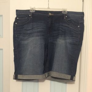 Denim Bermuda shorts