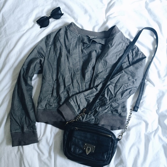 Light grey bomber jacket