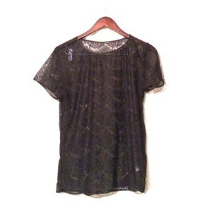 Sheer Black Lace Top