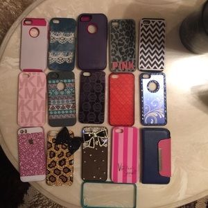 Bundled phone cases for iPhone 5, iPhone 5s.