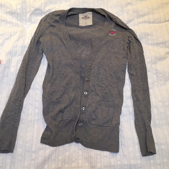 Hollister Gray Cardigan - Picture 1 of 4
