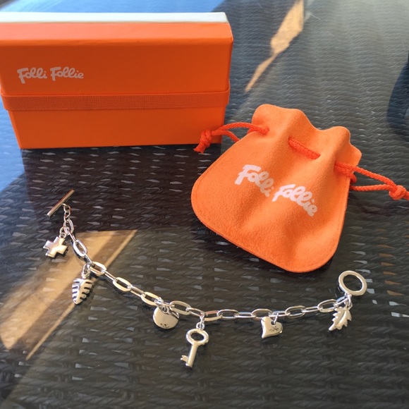 Folli follie silver charm bracelet