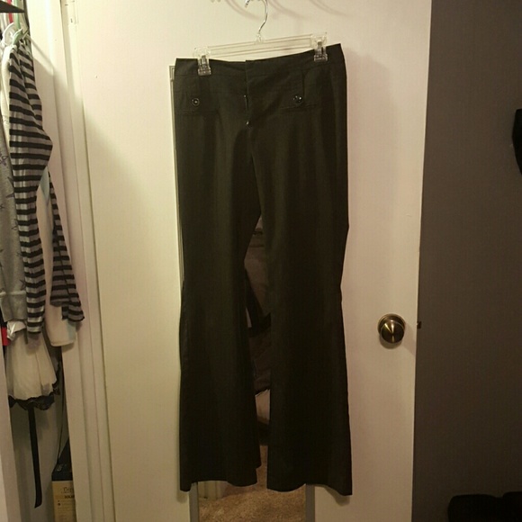 Charcoal gray pinstripe dress pants - Picture 1 of 4