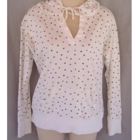 Heart Printed Lightweight Hoodie
