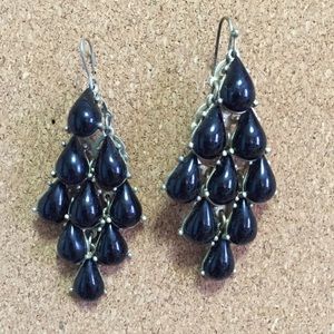 Black Forever21 dangly earrings