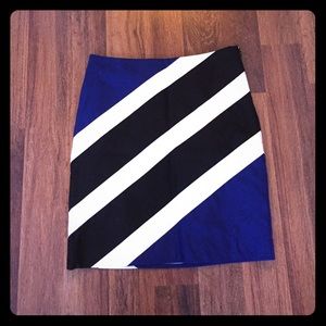 Stripe pencil skirt