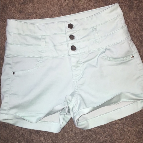 Cute Aqua high waisted shorts