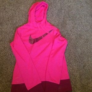 Pink Nike hoodie | size M