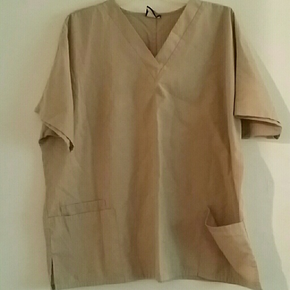 60 tops kaki colored scrub top from 60 tops kaki colored scrub top from